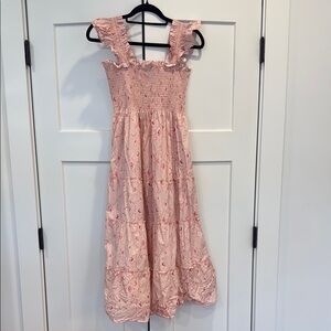 Hill House x Bridgerton Floral Pink Ellie Nap Dress Sz S